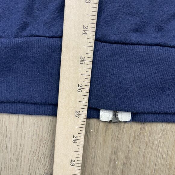Marine Layer Hoodie Mens Large Navy Blue Full Zip Sweatshirt Logo Cotton Modal - Picture 10 of 11